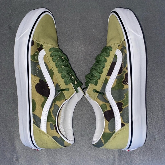 BAPE x Vans Green ABC Camo Old School - Picture 3 of 8